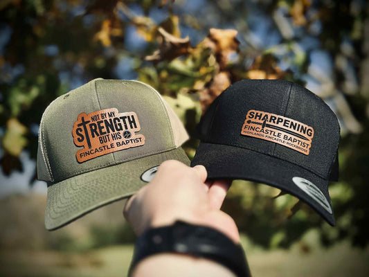 Men's Leather Patch Hat